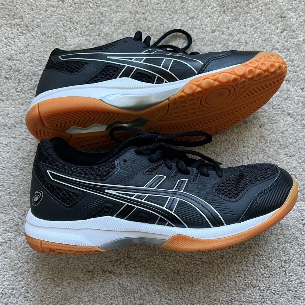 Black Asics Volleyball Shoes